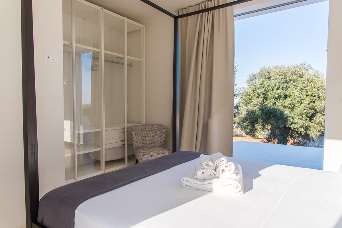 chambre avec dressing vitré design