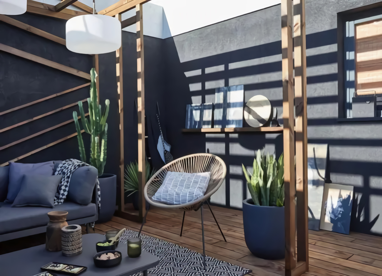 terrasse design avec pergola