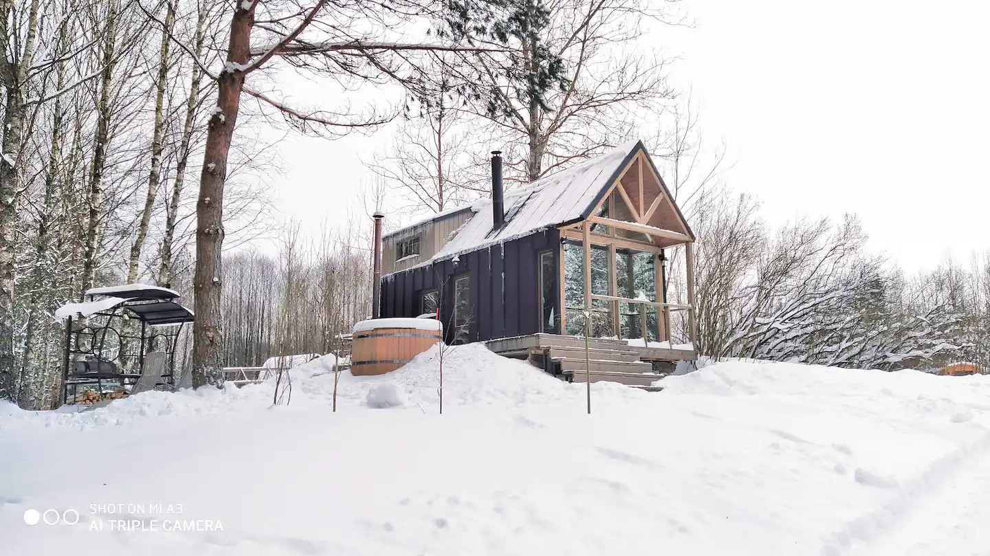 maison contemporaine dans la neige maison contemporaine dans la neige