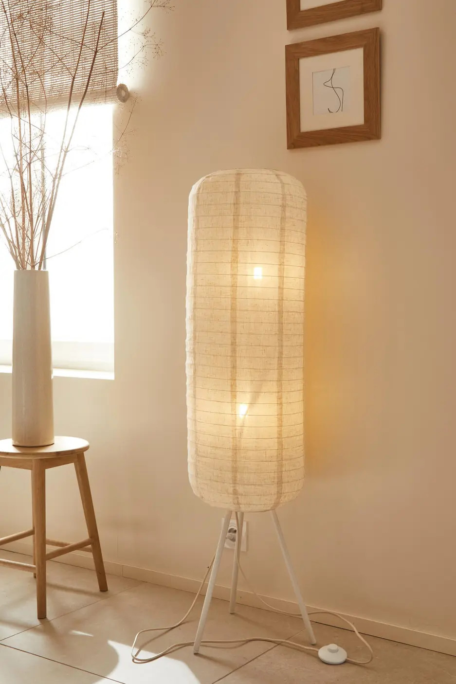 lampe à poser style japonais