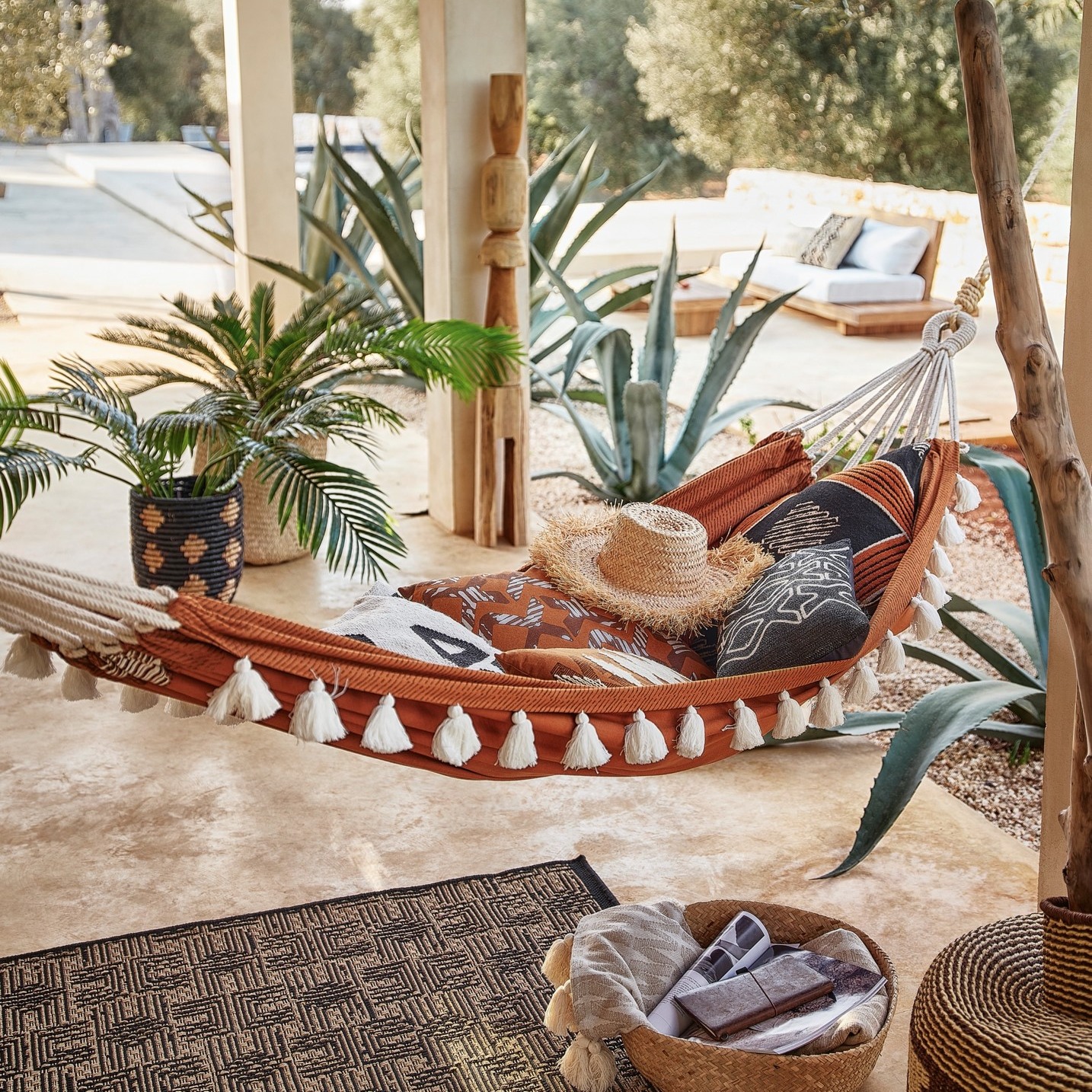 terrasse avec hamac