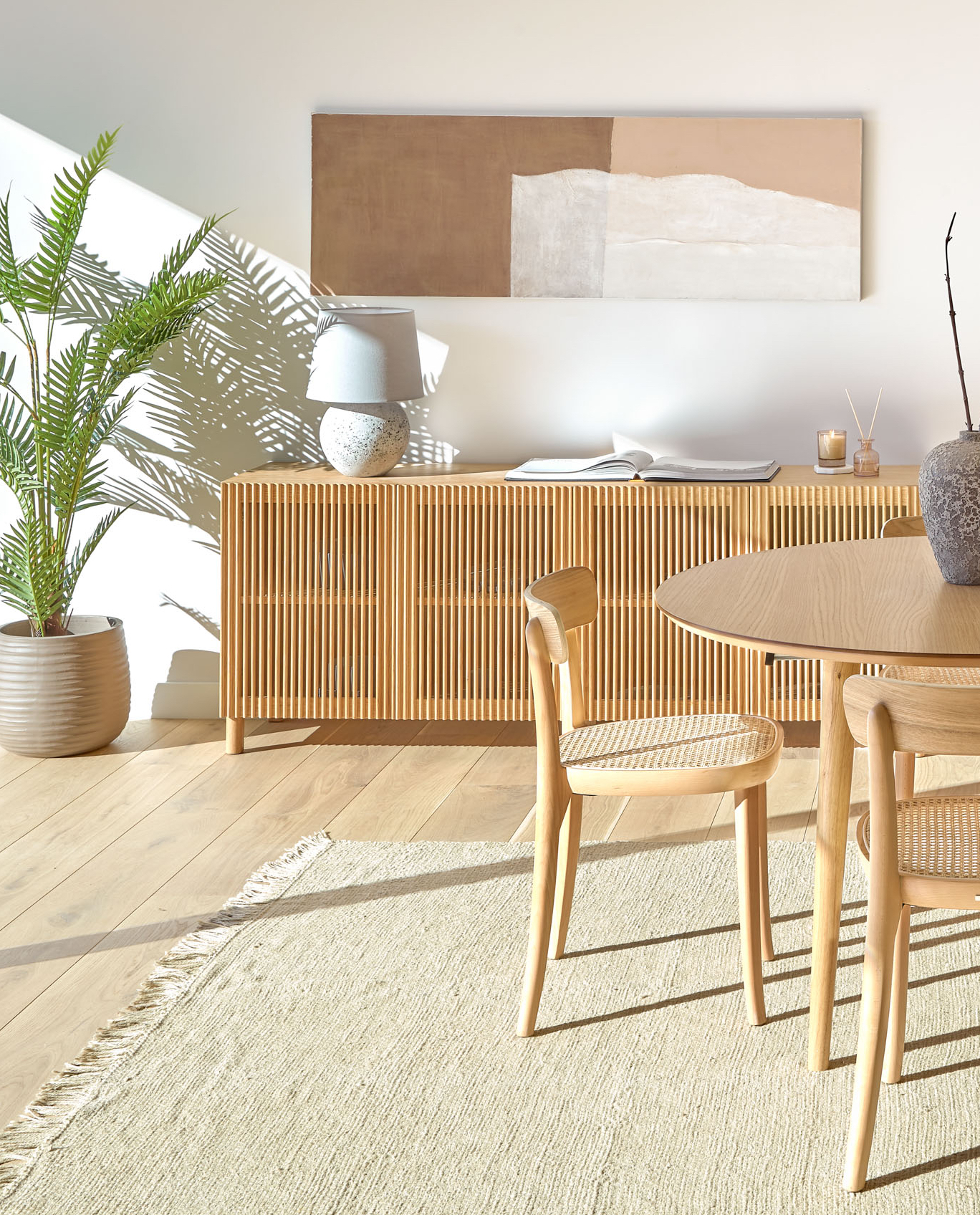 salle à manger décoration naturelle Kave Home