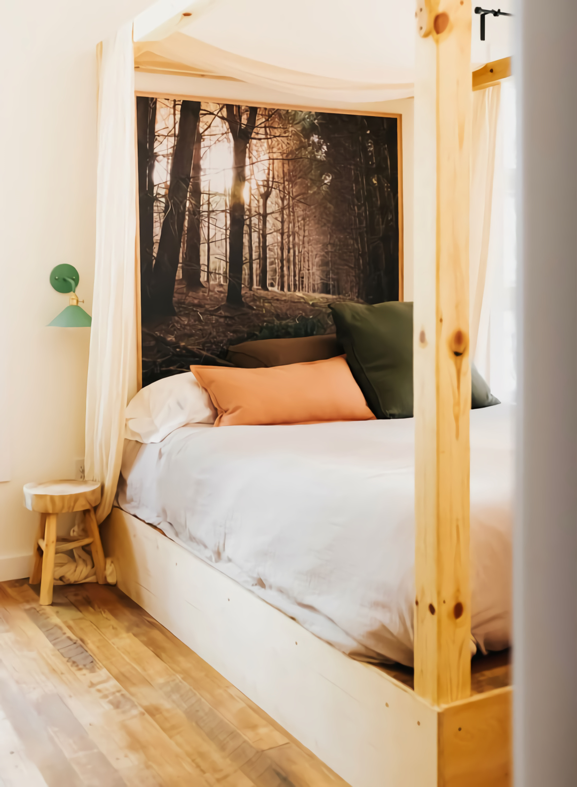 chambre avec lit à baldaquin bois chambre avec lit à baldaquin bois