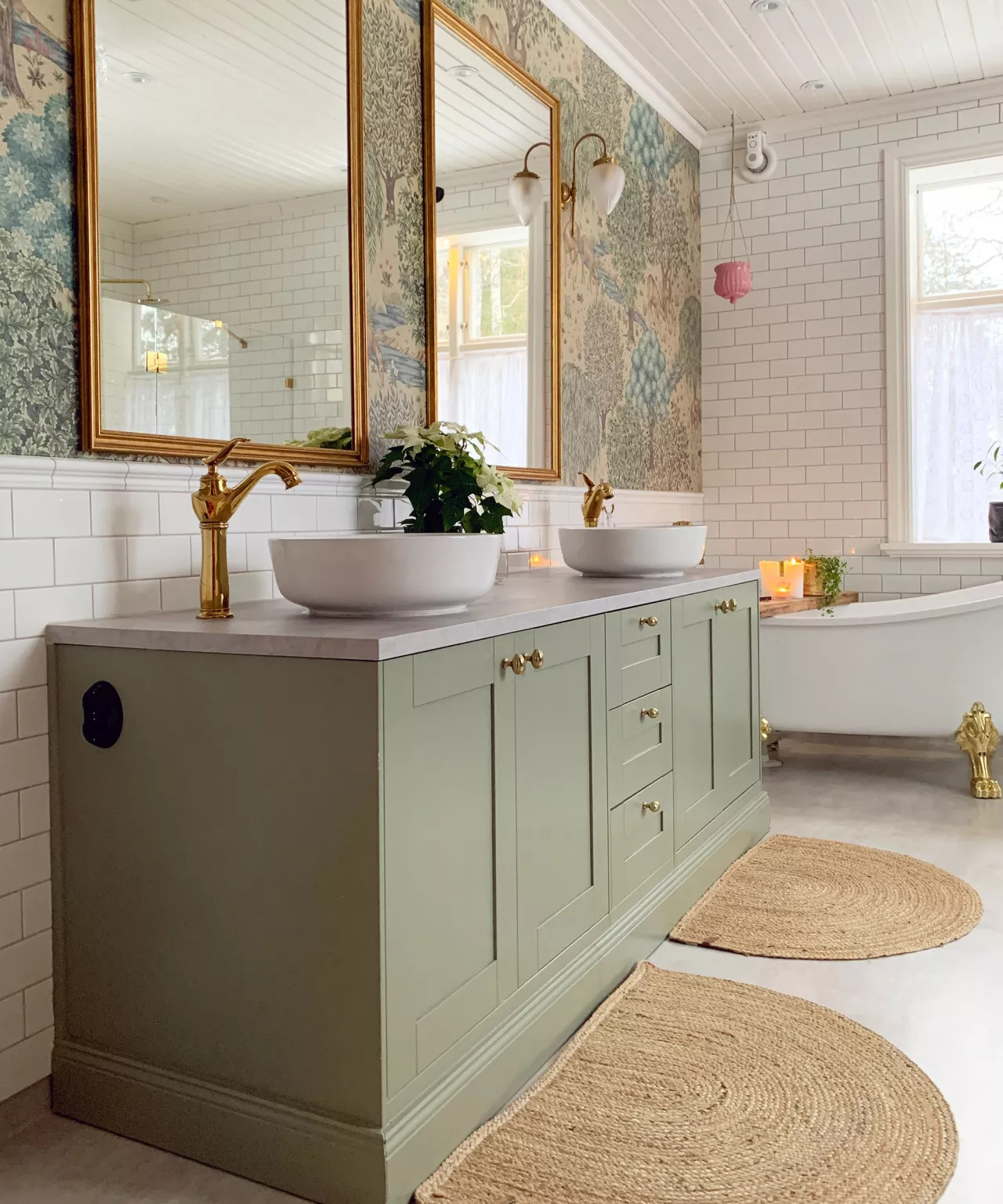 salle de bain design vintage IKEA hack salle de bain design vintage IKEA hack