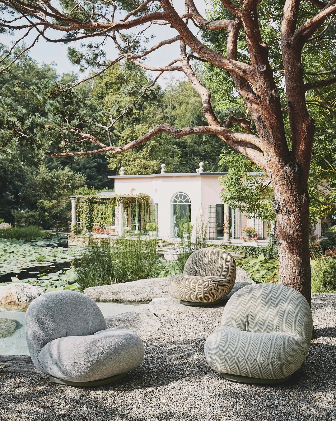 jardin avec mobilier design jardin avec mobilier design