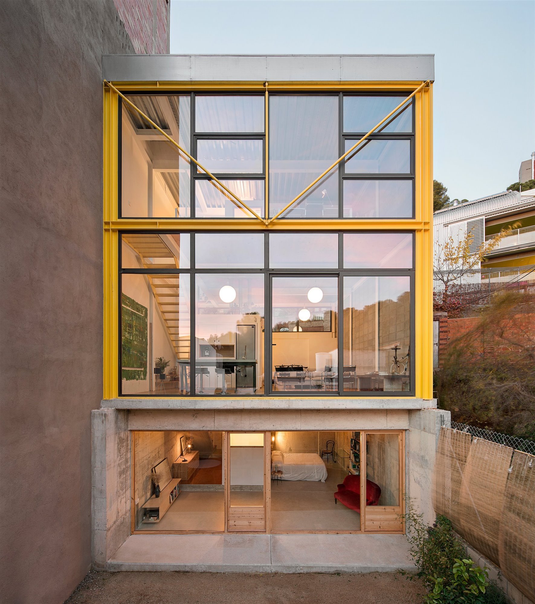 façade maison design jaune façade maison design jaune
