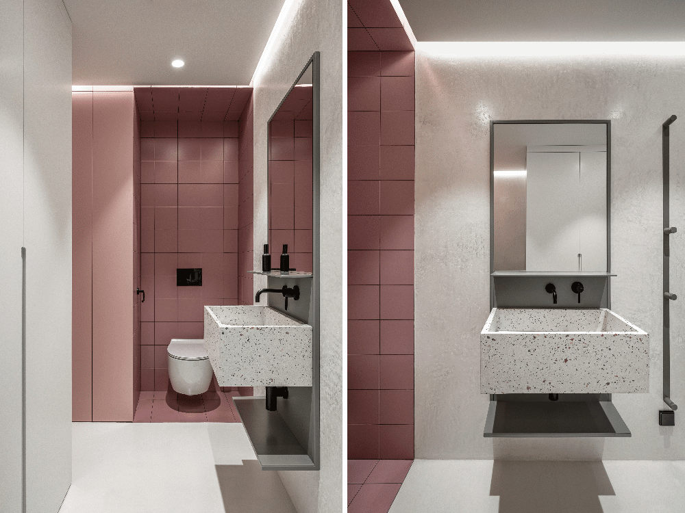 salle de bain terracotta et terrazzo salle de bain terracotta et terrazzo
