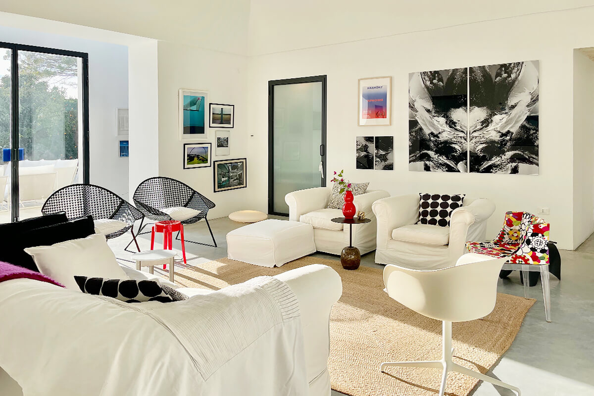 salon design maison rénovée