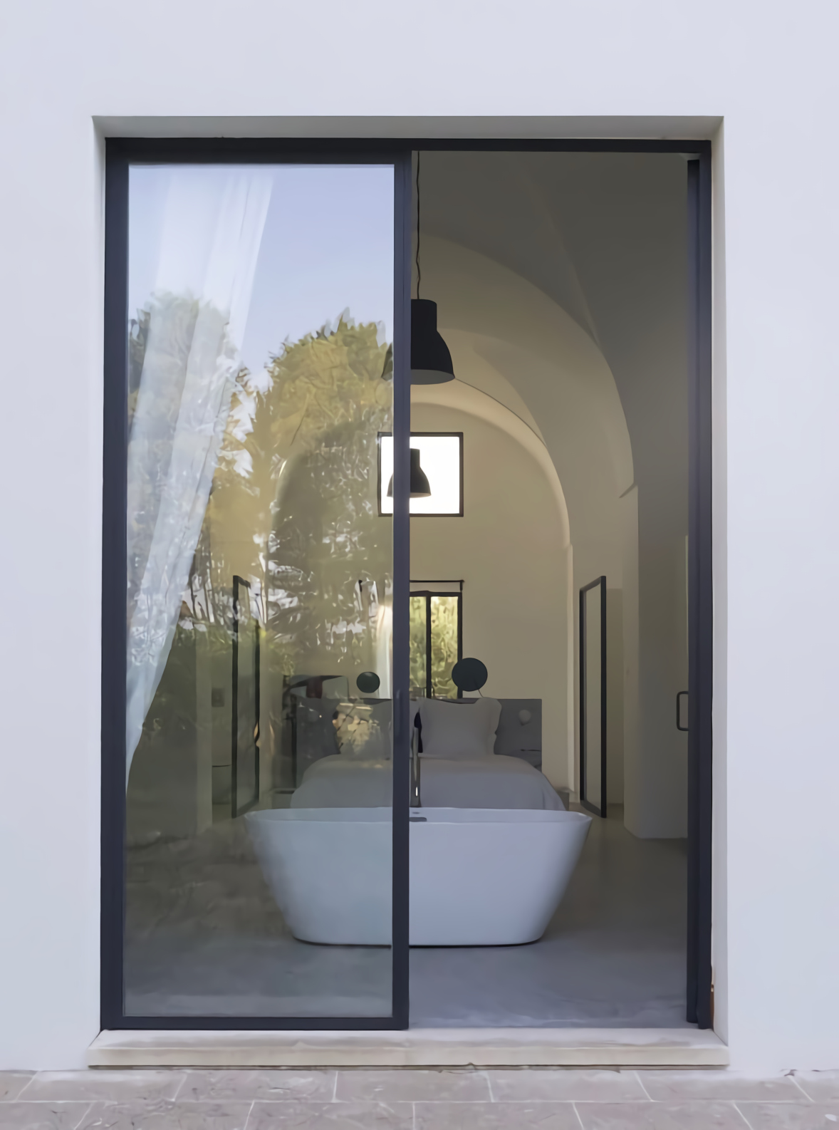 chambre avec baignoire design