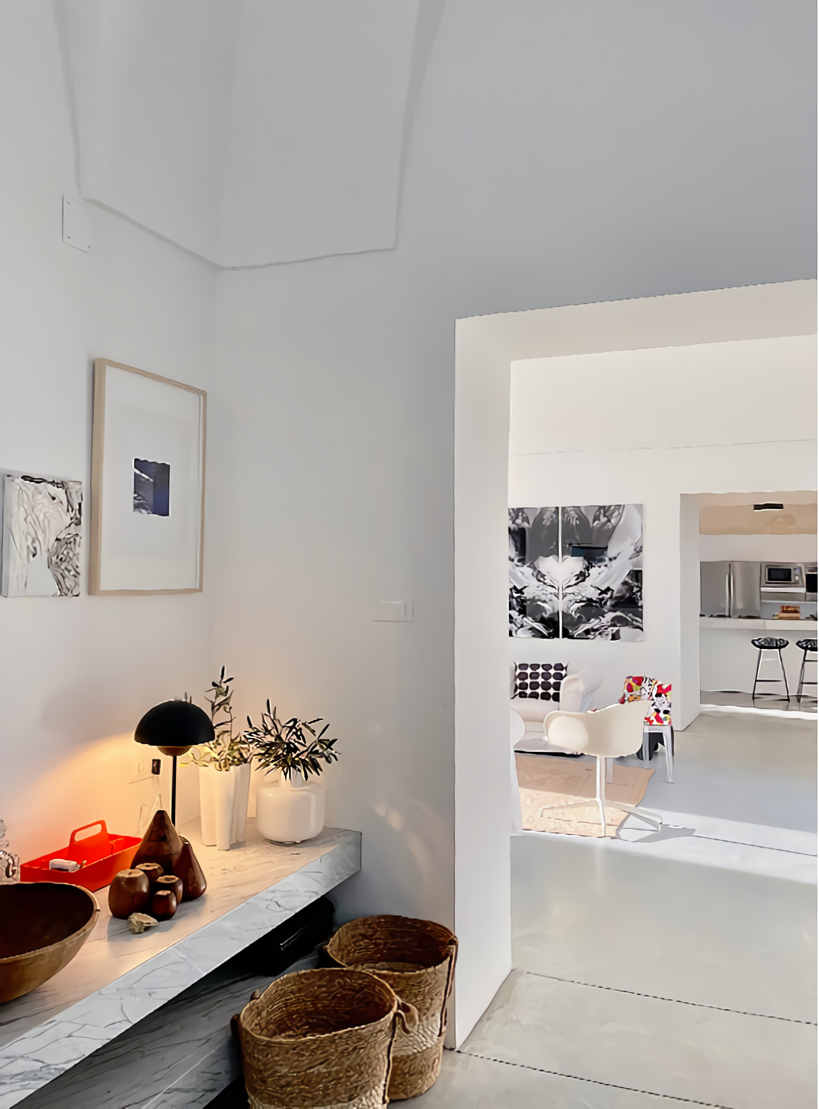 entrée design maison rénovée