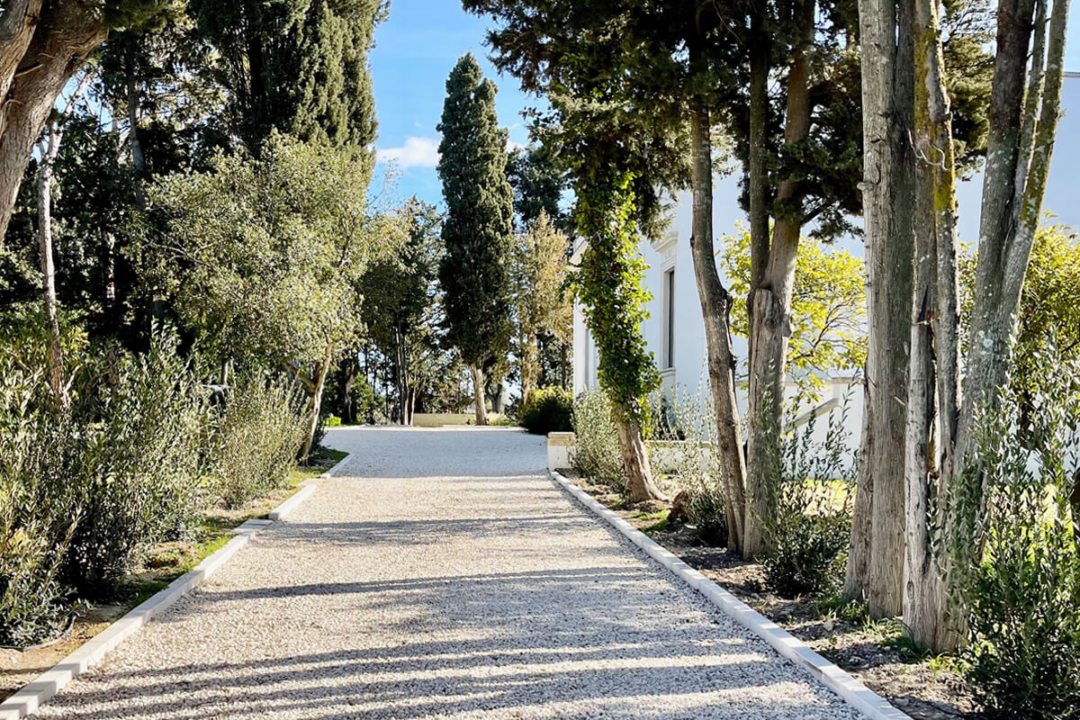 jardin italien maison rénovée Pouilles