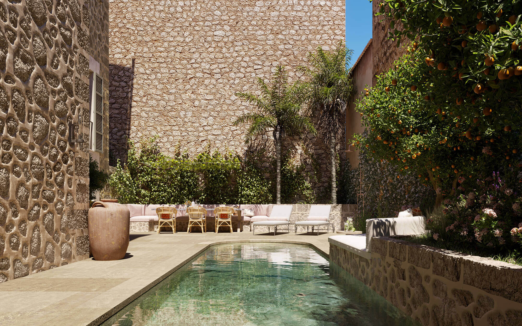 jardin avec piscine villa Mon Cor Berrow Projects jardin avec piscine villa Mon Cor Berrow Projects