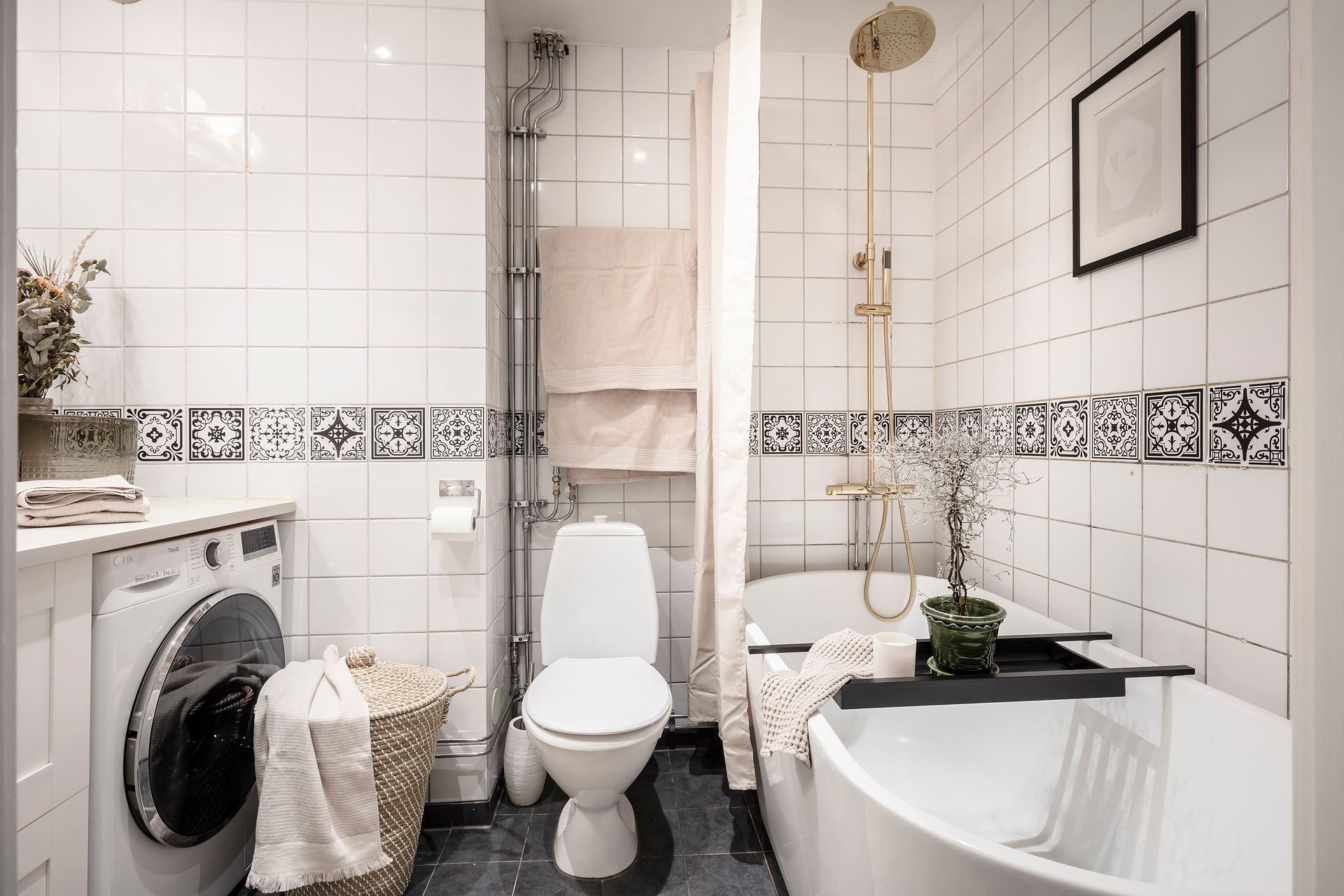 salle de bain noire et blanche salle de bain noire et blanche