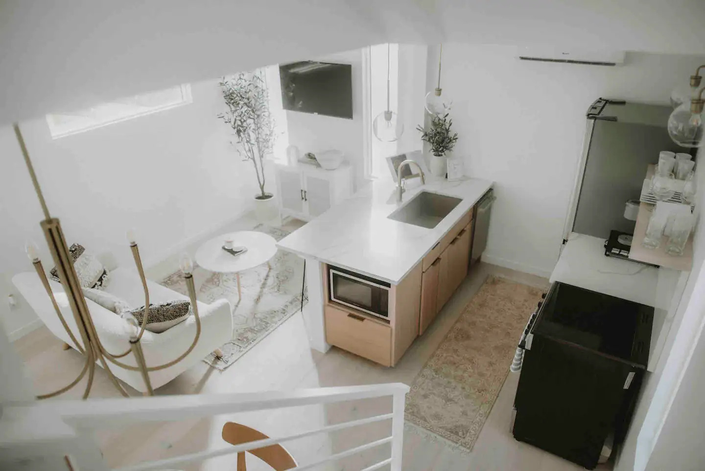 salon et cuisine maison container