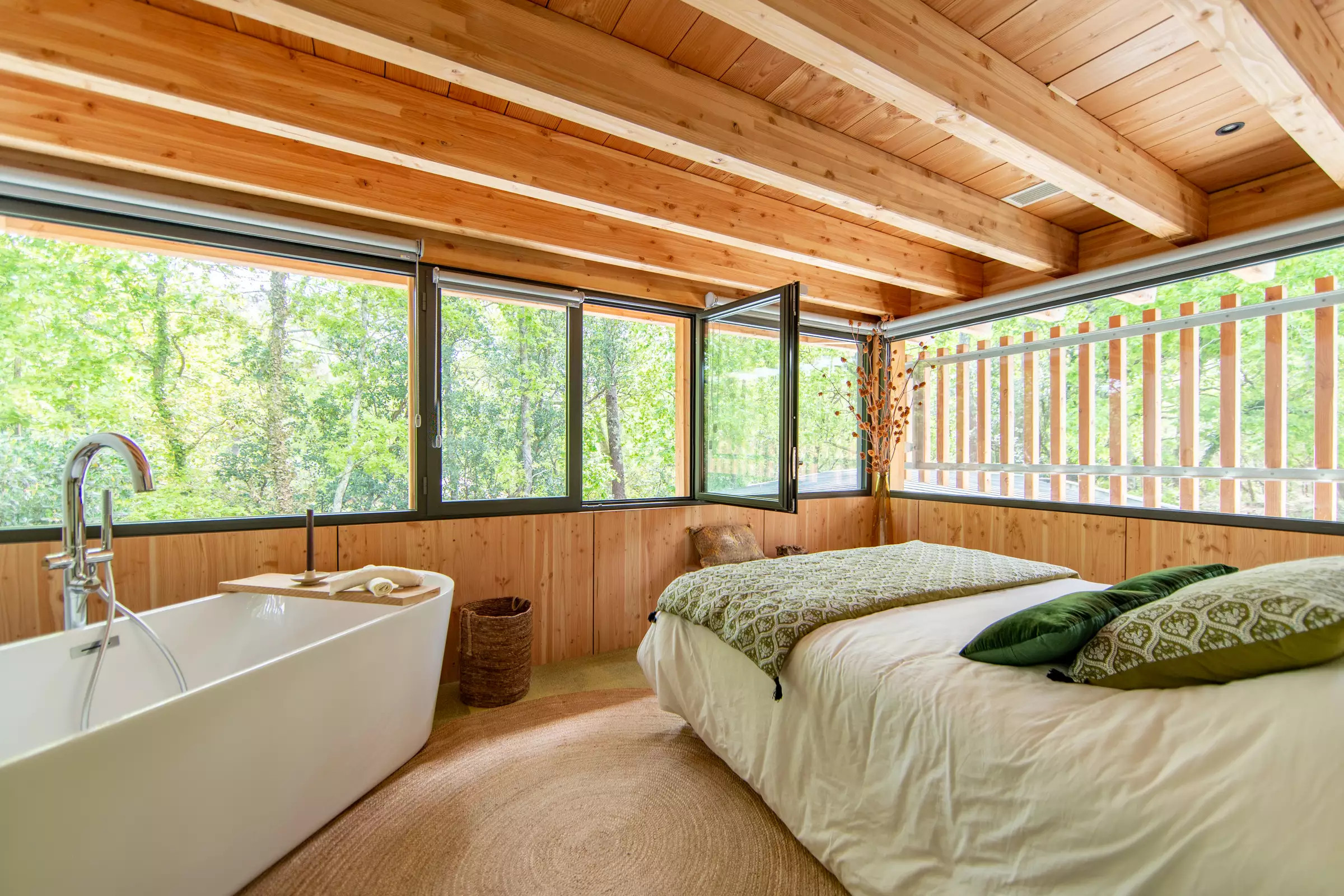 chambre maison en bois le Cap Ferret chambre maison en bois le Cap Ferret