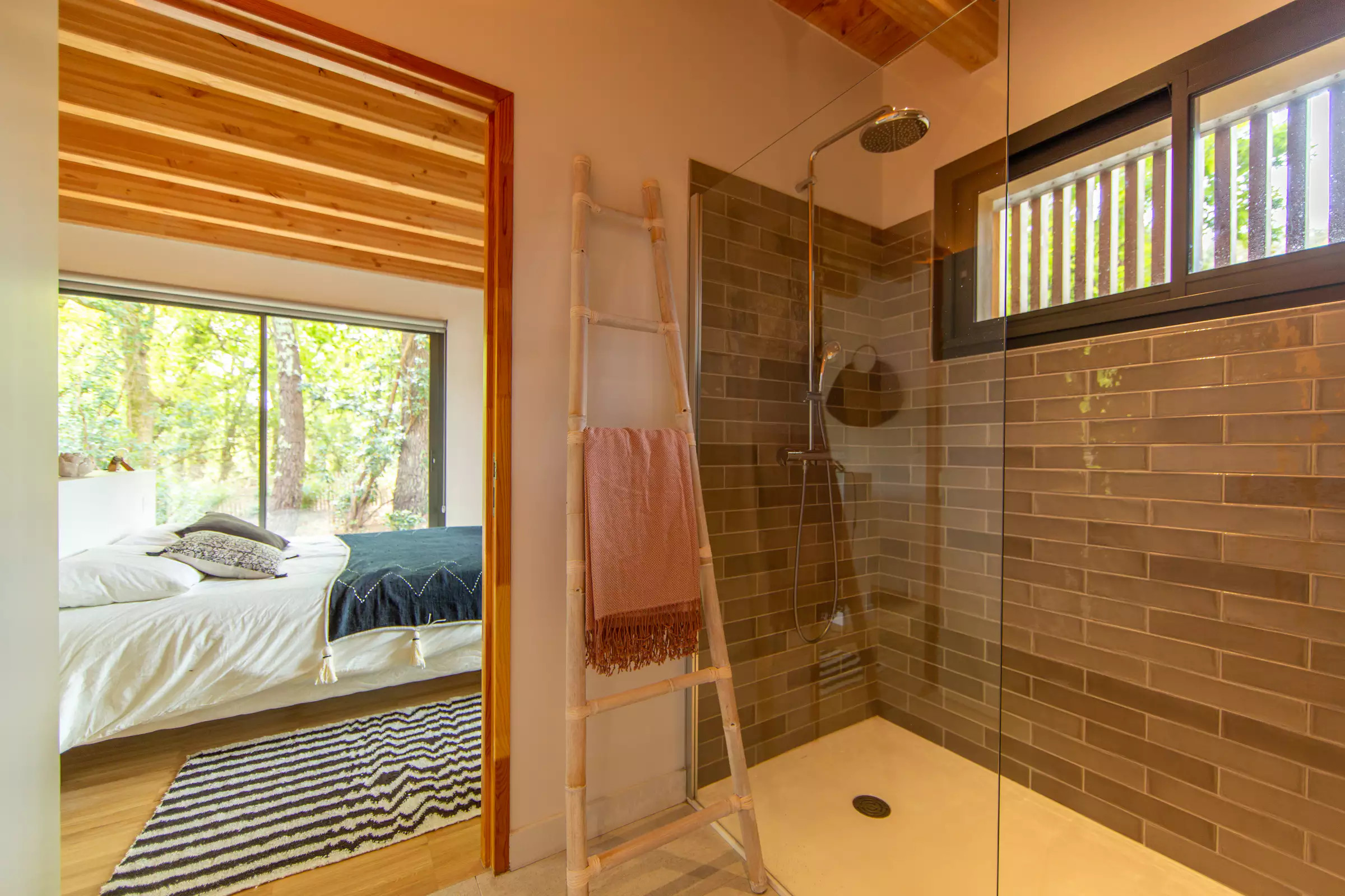 salle de bain maison en bois le Cap Ferret salle de bain maison en bois le Cap Ferret