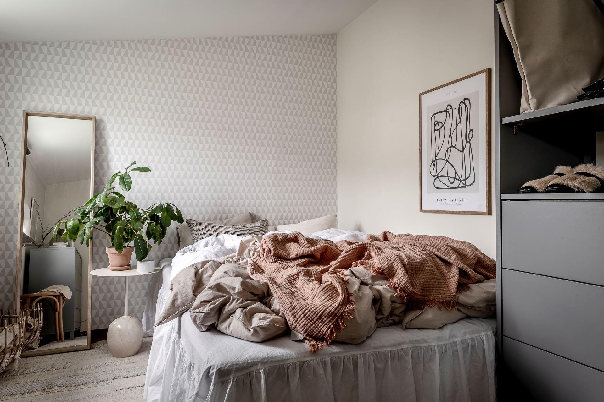 chambre décoration design et naturelle