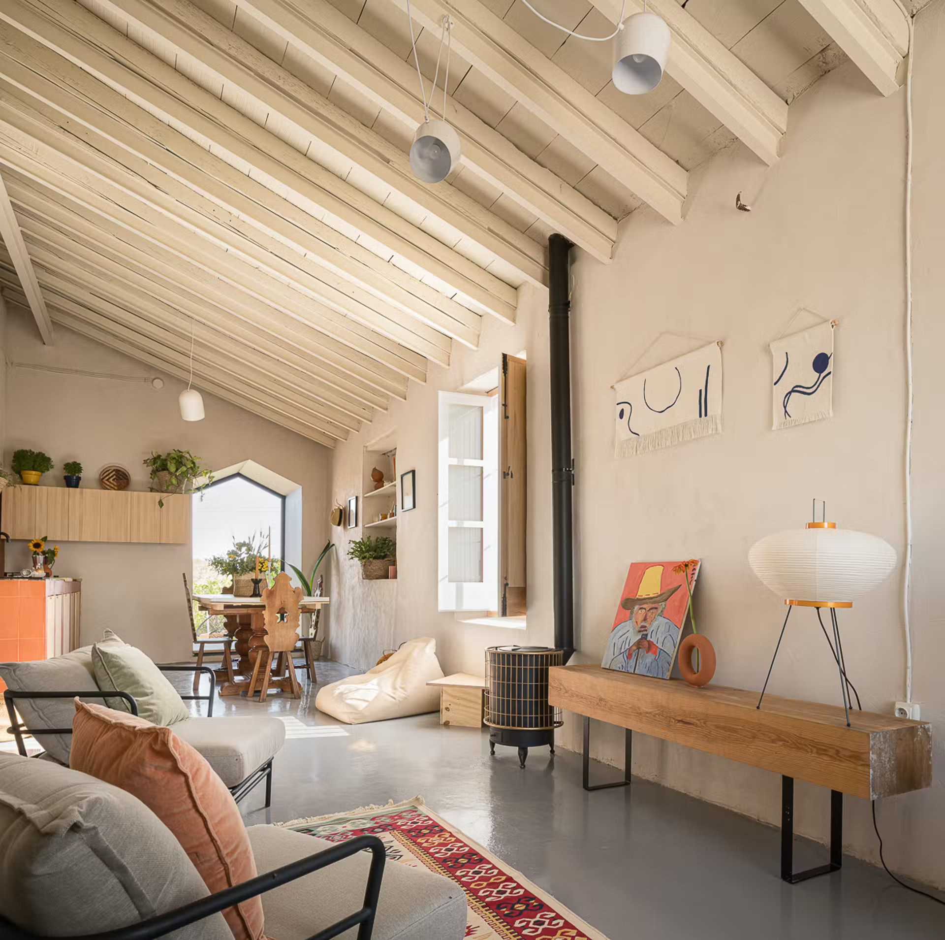 salon maison rénovée en Espagne salon maison rénovée en Espagne