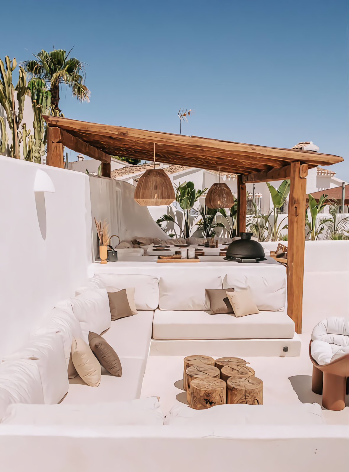 pergola bois avec canisses pergola bois avec canisses