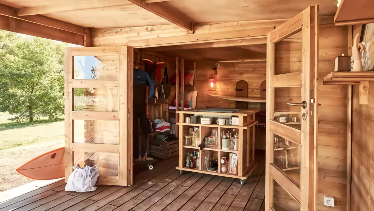 abri de jardin bois avec terrasse et cuisine d abri de jardin bois avec terrasse et cuisine d'été