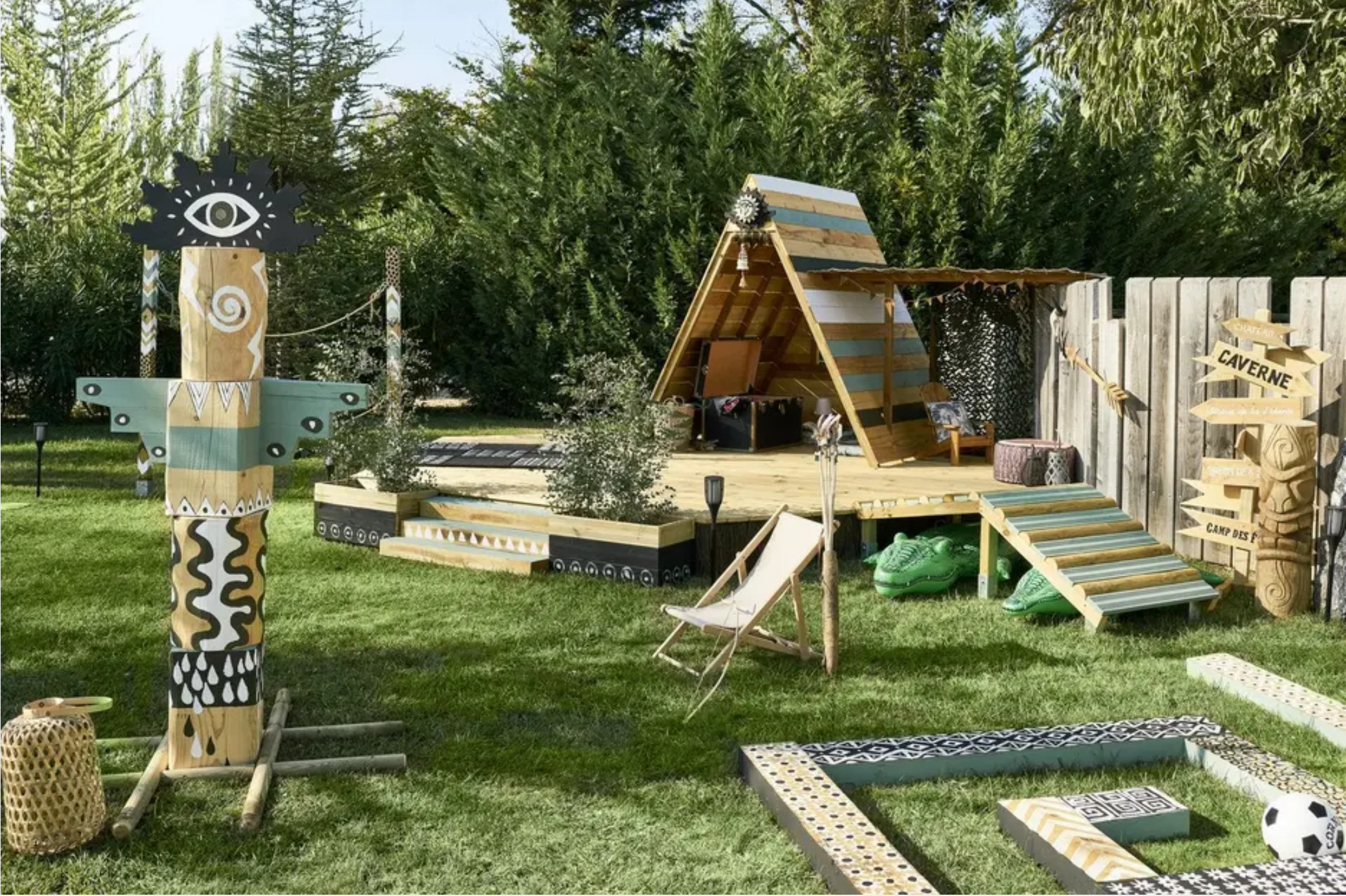 jardin avec cabane en bois jardin avec cabane en bois