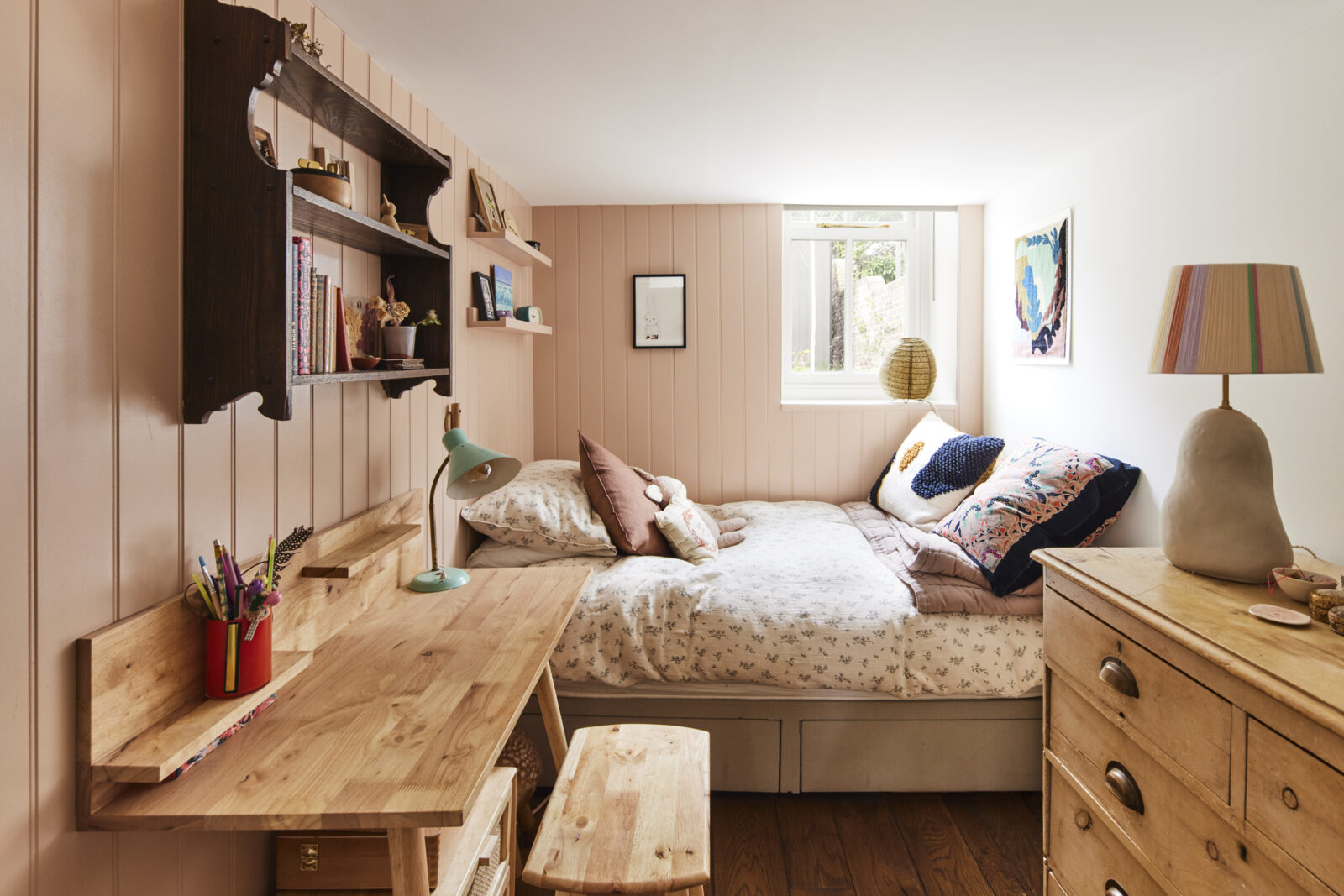 chambre sous combles décoration campagne