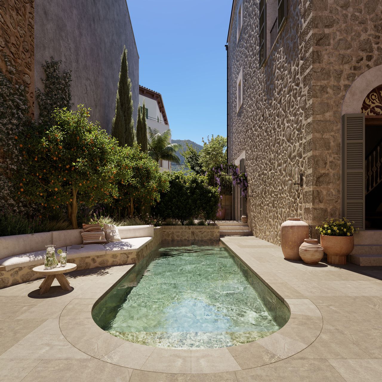 jardin avec piscine maison en pierres centenaire Mon Cor Berrow Projects jardin avec piscine maison en pierres centenaire Mon Cor Berrow Projects