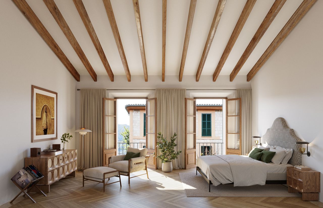 chambre avec poutres maison en pierres centenaire Mon Cor Berrow Projects chambre avec poutres maison en pierres centenaire Mon Cor Berrow Projects