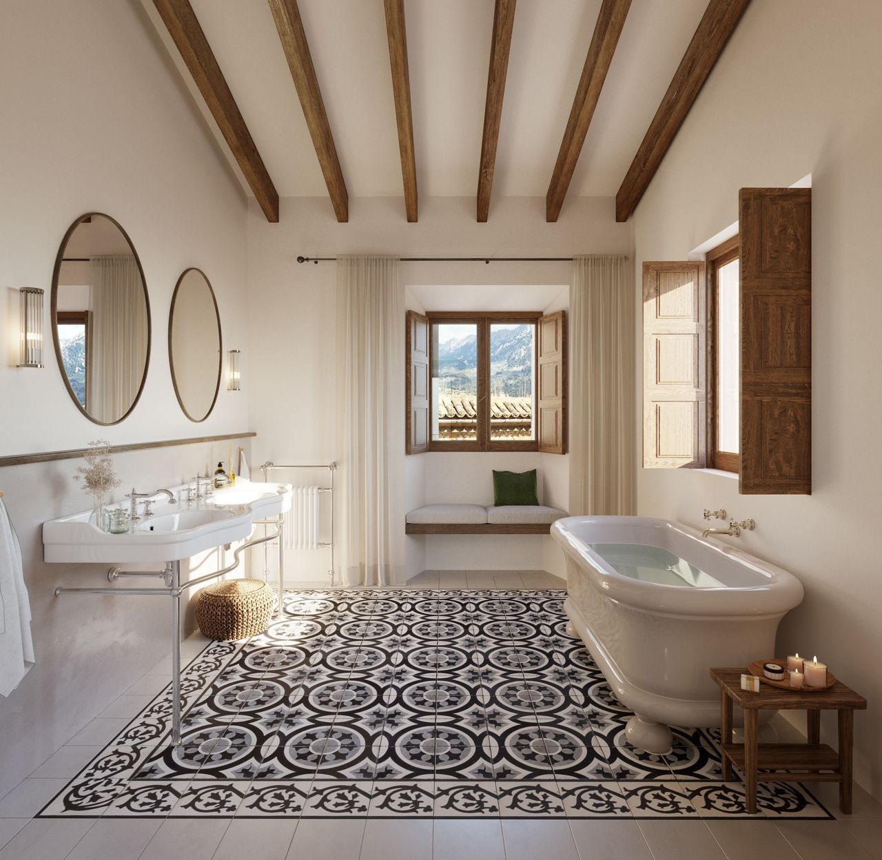 salle de bain vintage villa Mon Cor Berrow Projects salle de bain vintage villa Mon Cor Berrow Projects