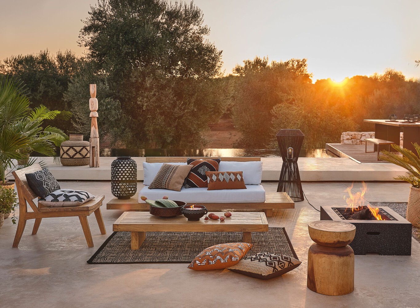 terrasse aménagée Maisons du Monde nouvelle collection 