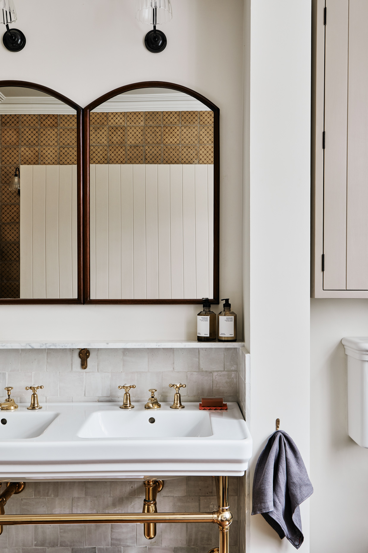 salle de bain vintage maison rénovée Londres salle de bain vintage maison rénovée Londres