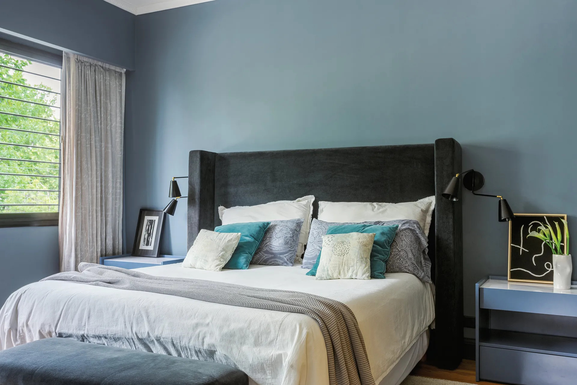 chambre mur bleu chambre mur bleu
