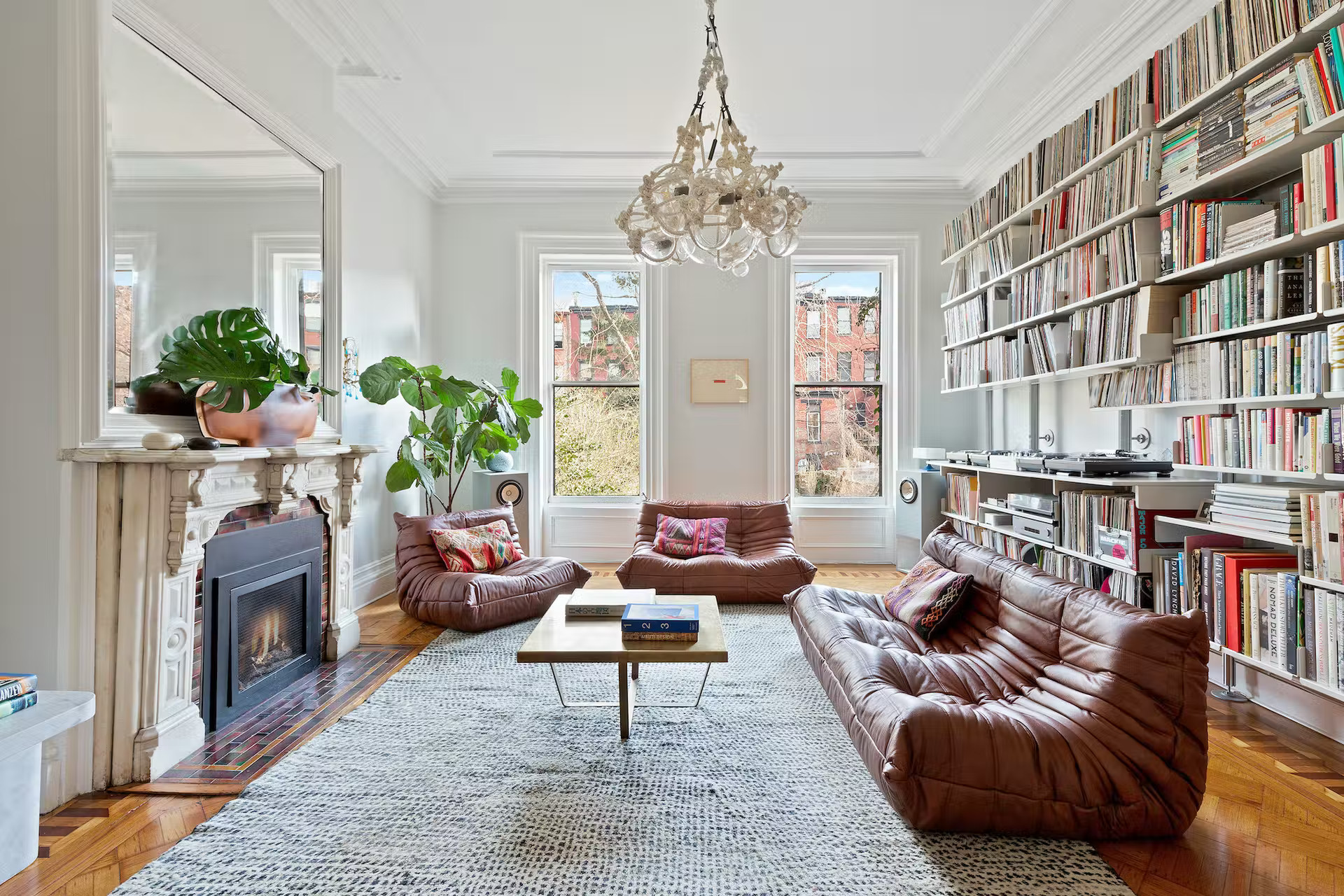 Une maison de ville ancienne pour une designer à Brooklyn