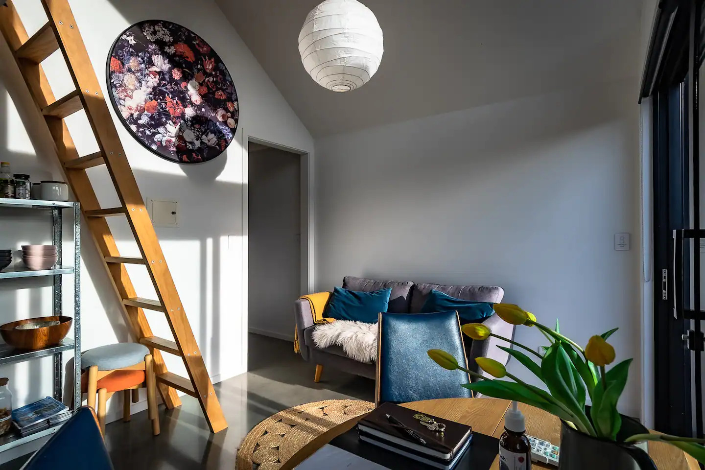 salon tiny house en Nouvelle-Zélande salon tiny house en Nouvelle-Zélande