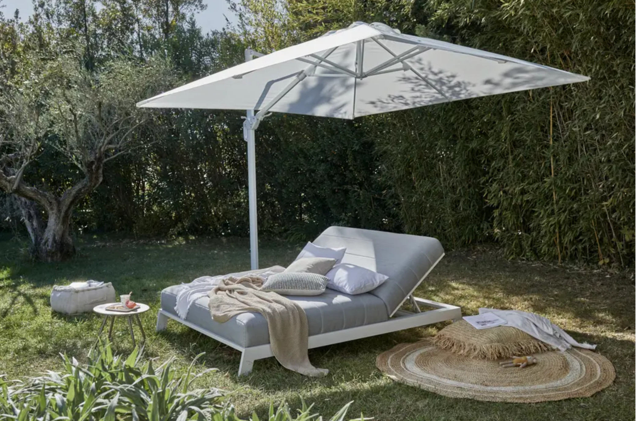 lit de repos double jardin