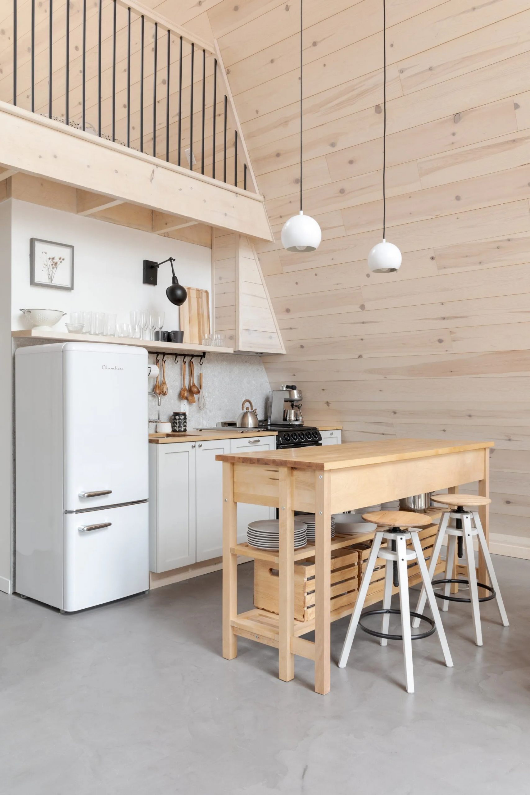 cuisine maison A frame minimaliste