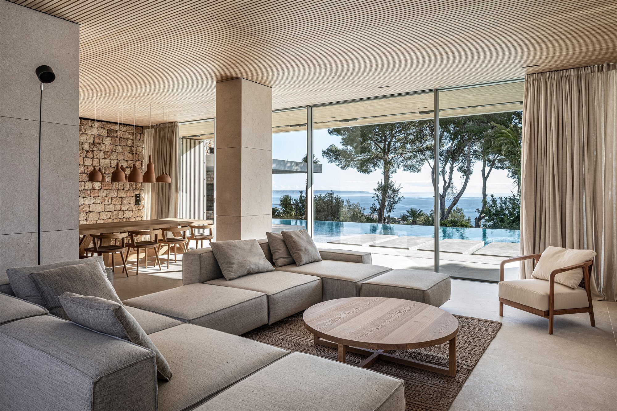 salon design maison contemporaine Majorque