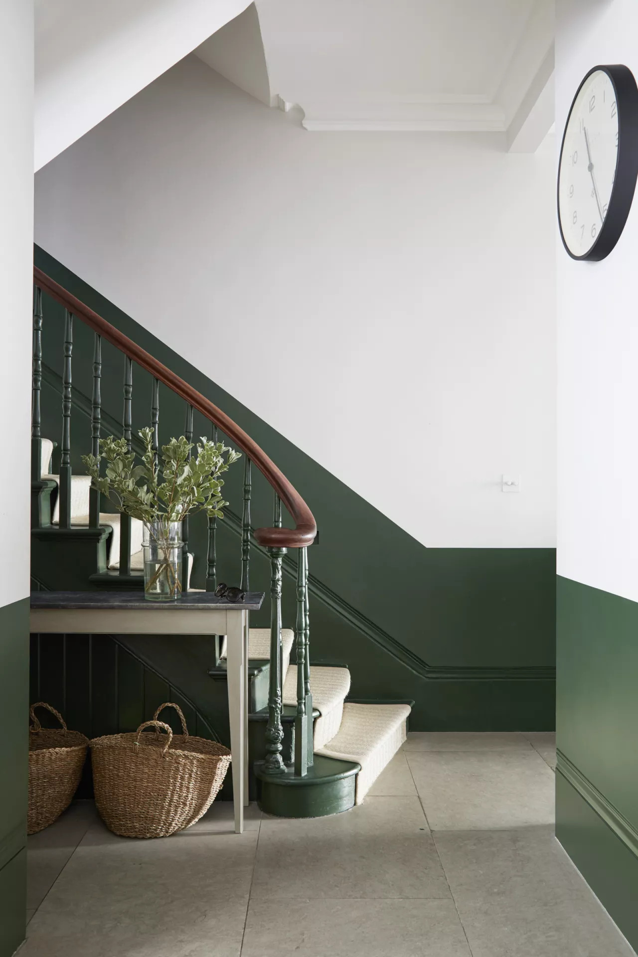 entrée avec escalier ancien maison Londres