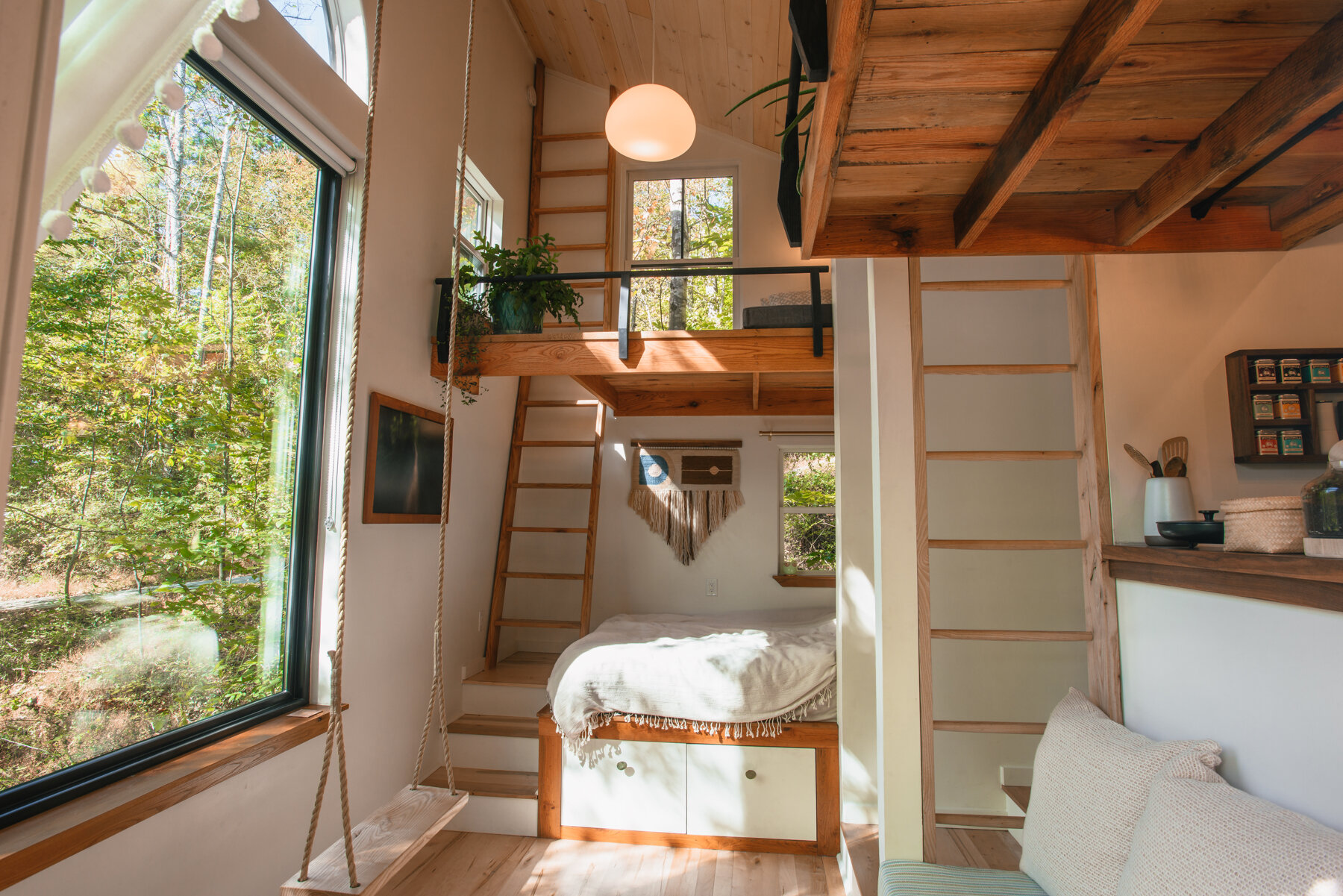 salon mini maison de 37m2 "The Nook"