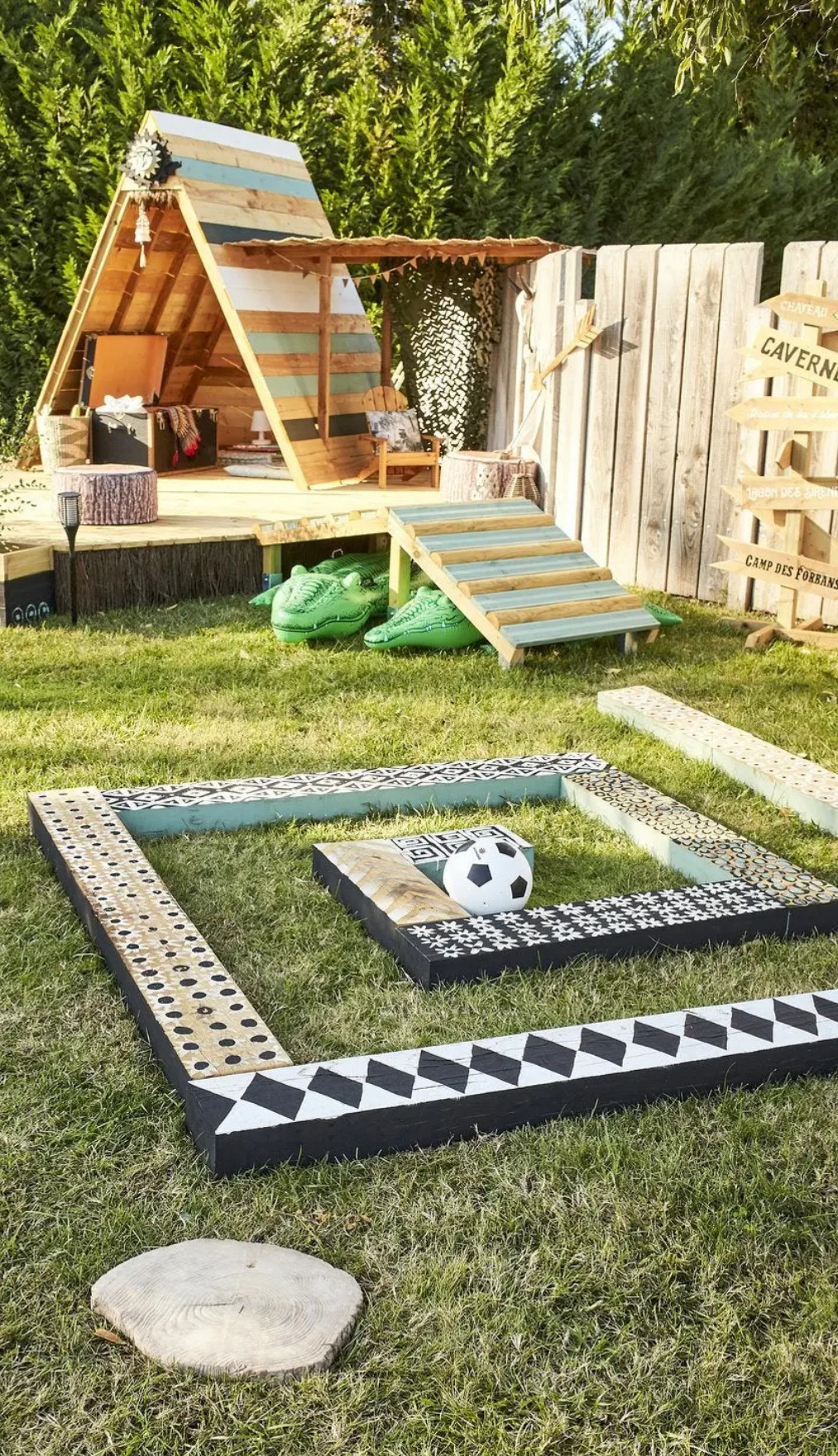 jardin avec cabane en bois jardin avec cabane en bois