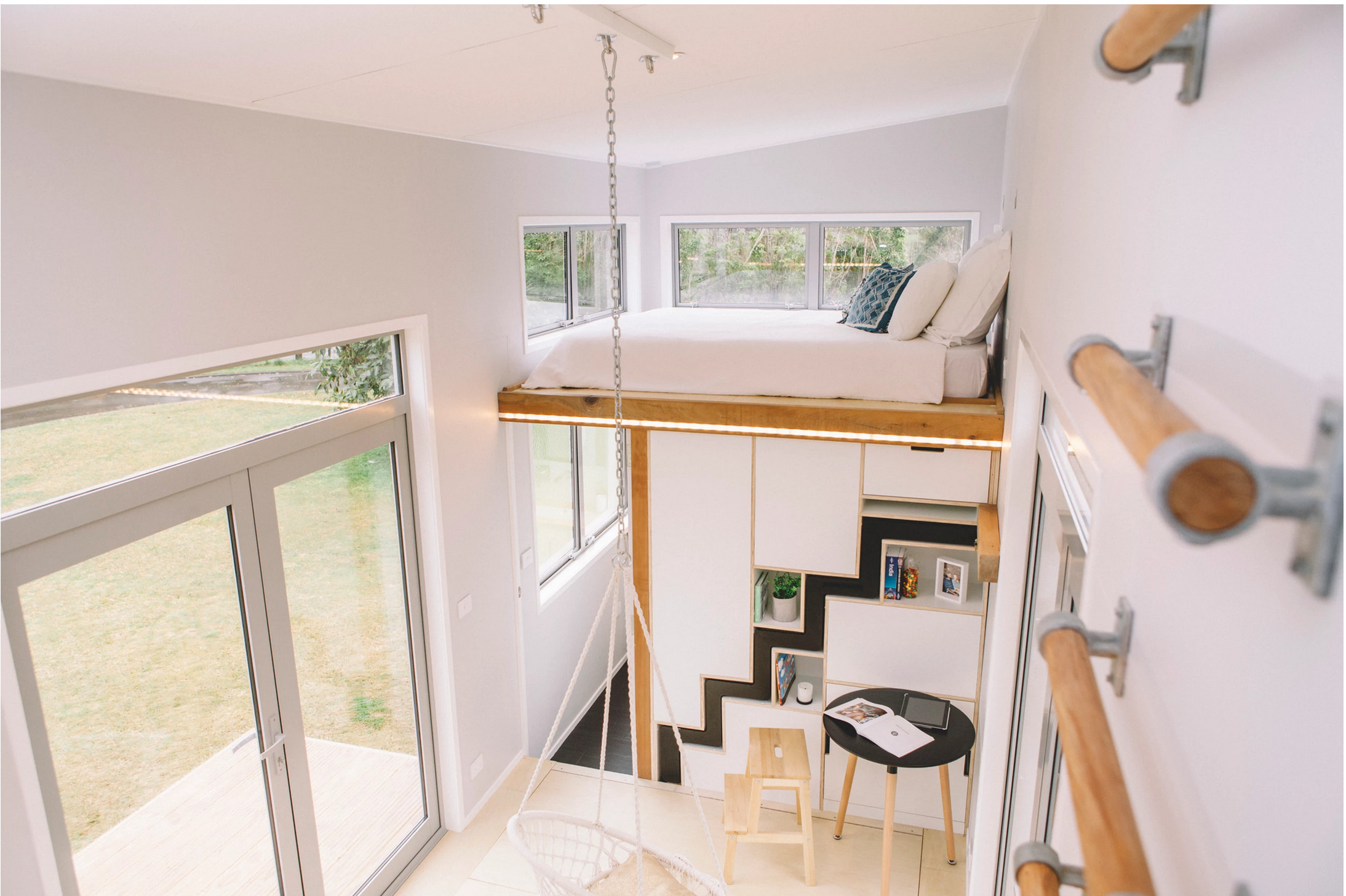 lit sur mezzanine tiny house 17m2 lit sur mezzanine tiny house 17m2