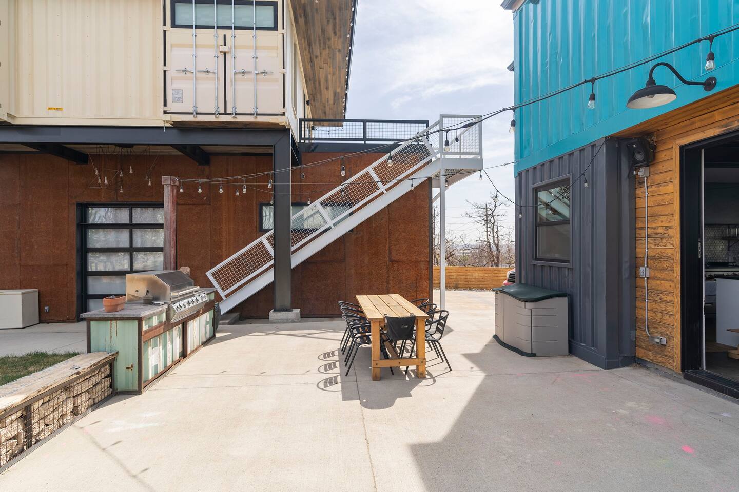 terrasse maison container terrasse maison container
