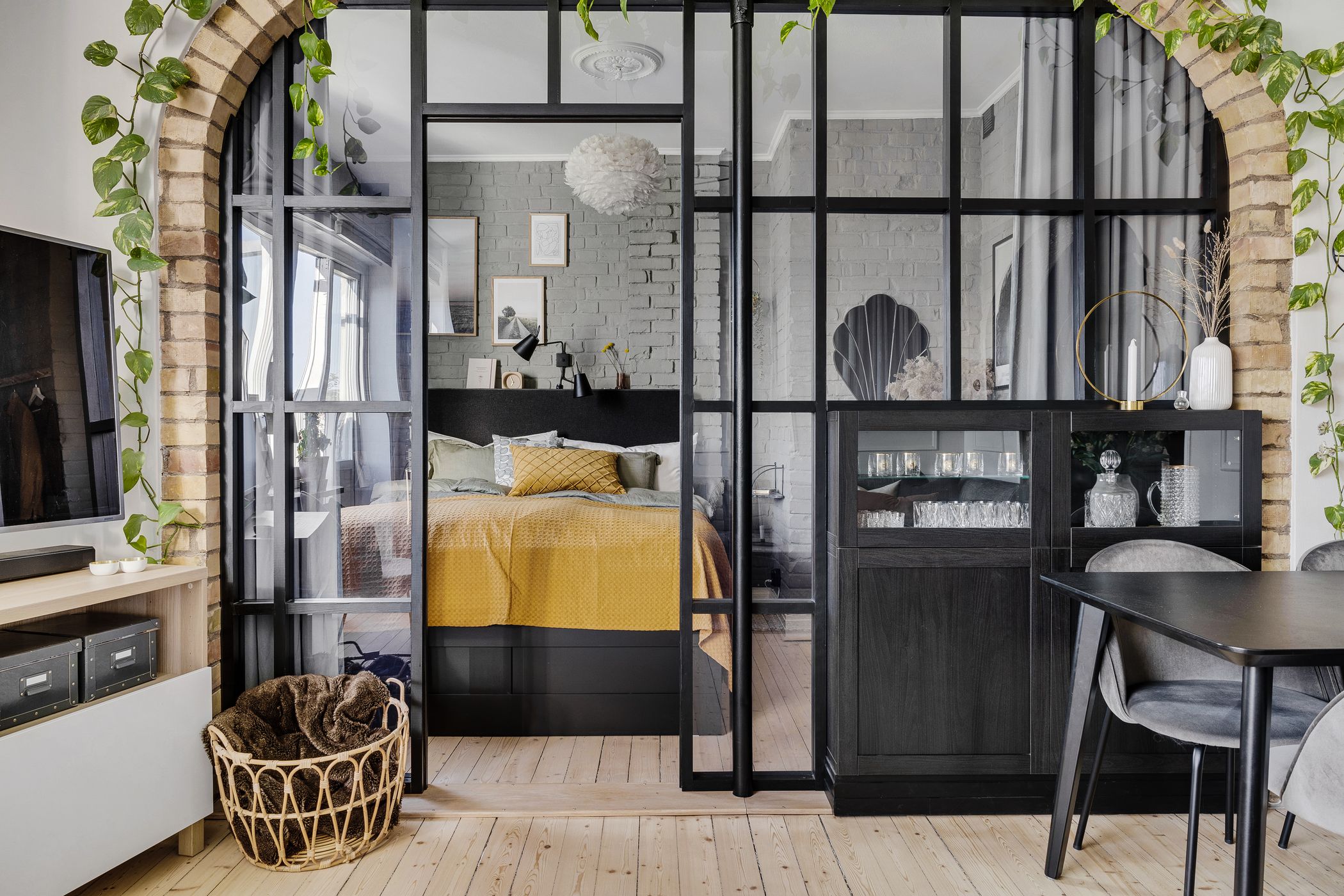 chambre avec verrière