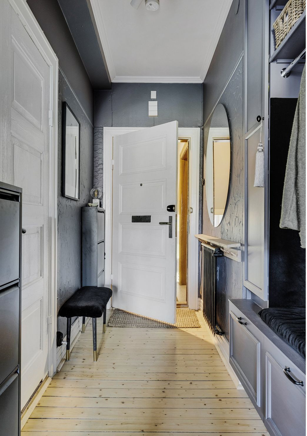 entrée avec parquet