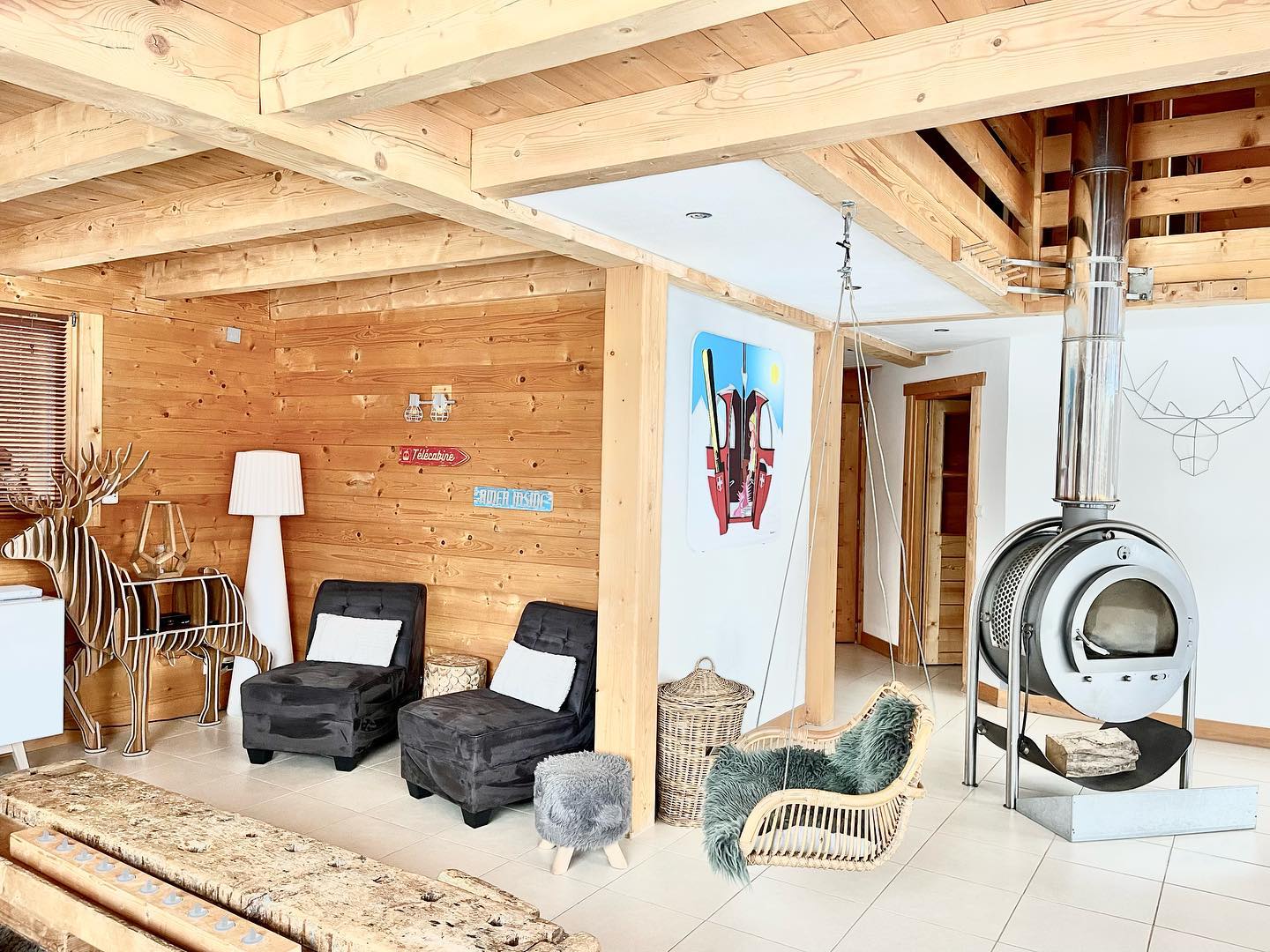 salon chalet contemporain salon chalet contemporain