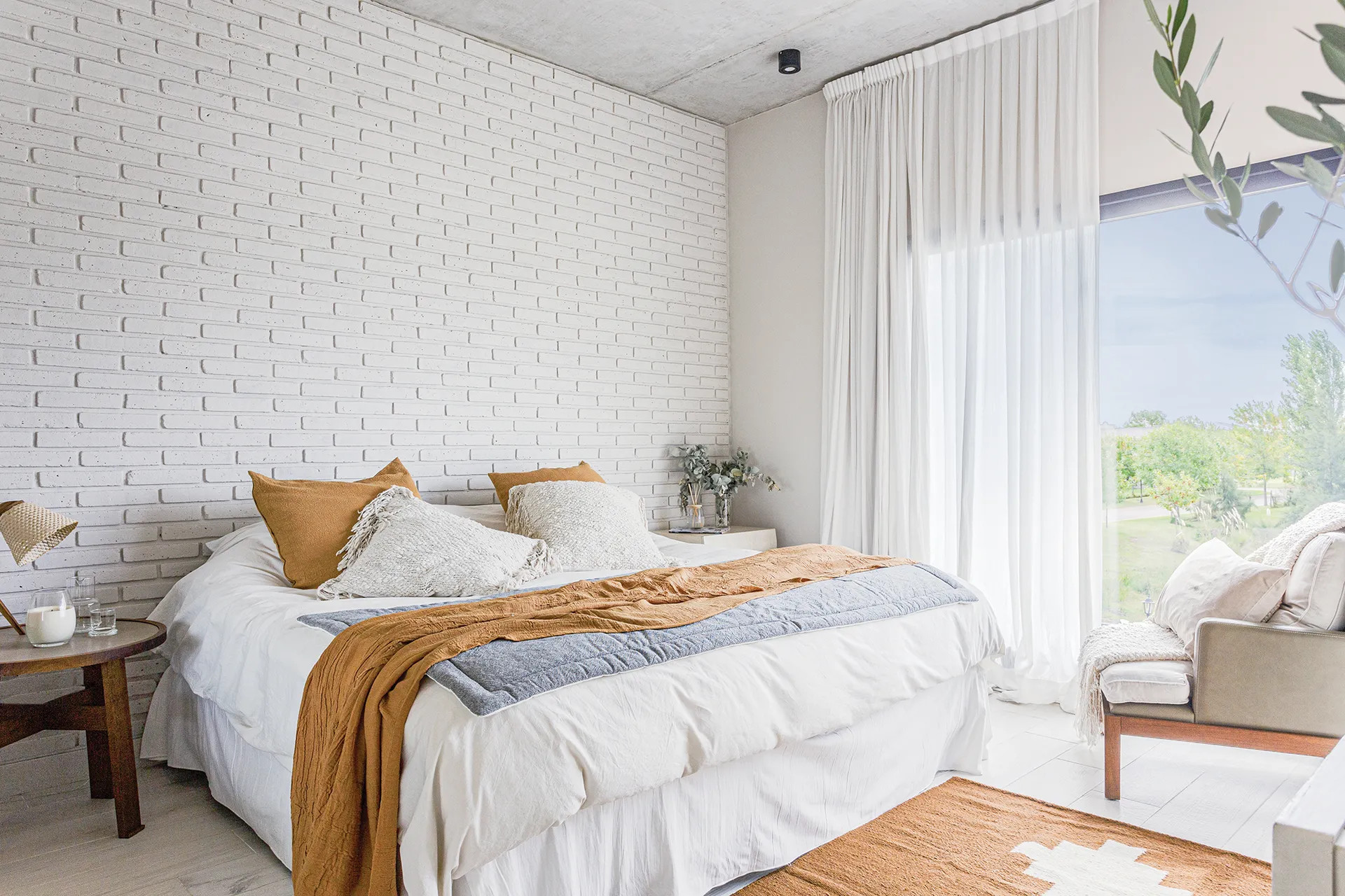 chambre avec mur de briques blanches chambre avec mur de briques blanches