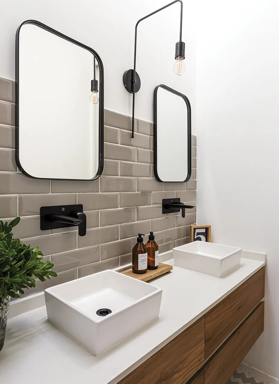salle de bain bois et grise salle de bain bois et grise