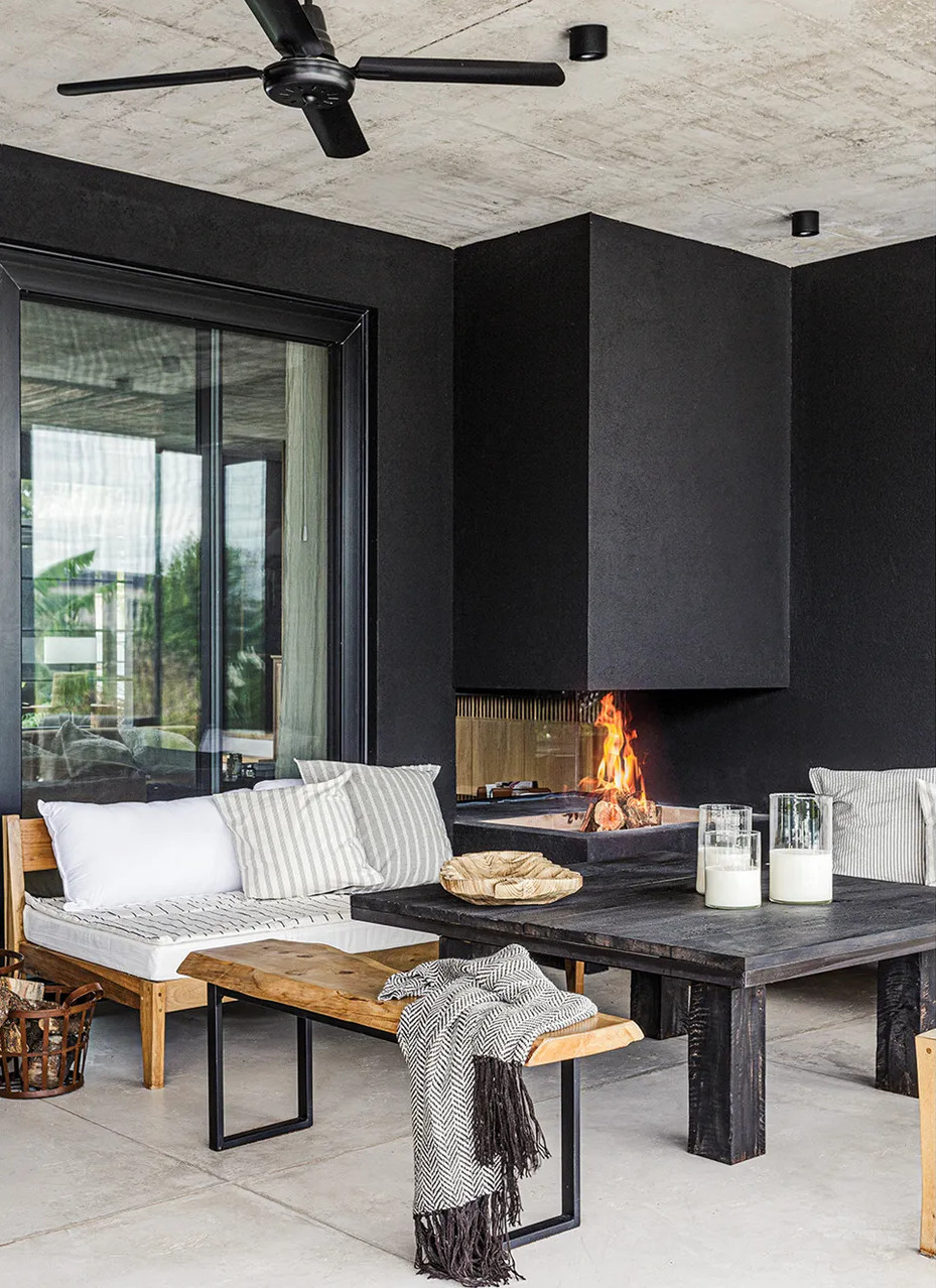 terrasse mur noir maison contemporaine terrasse mur noir maison contemporaine