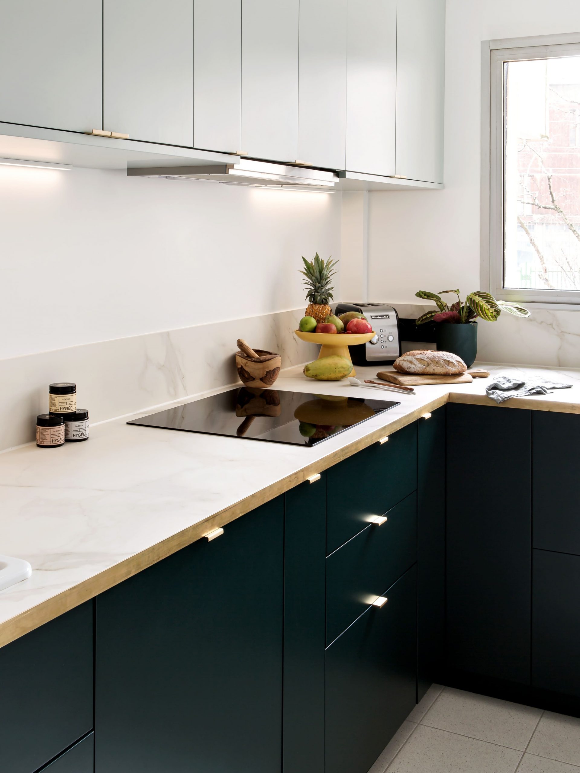 cuisine IKEA verte personnalisée avec Plum cuisine IKEA verte personnalisée avec Plum