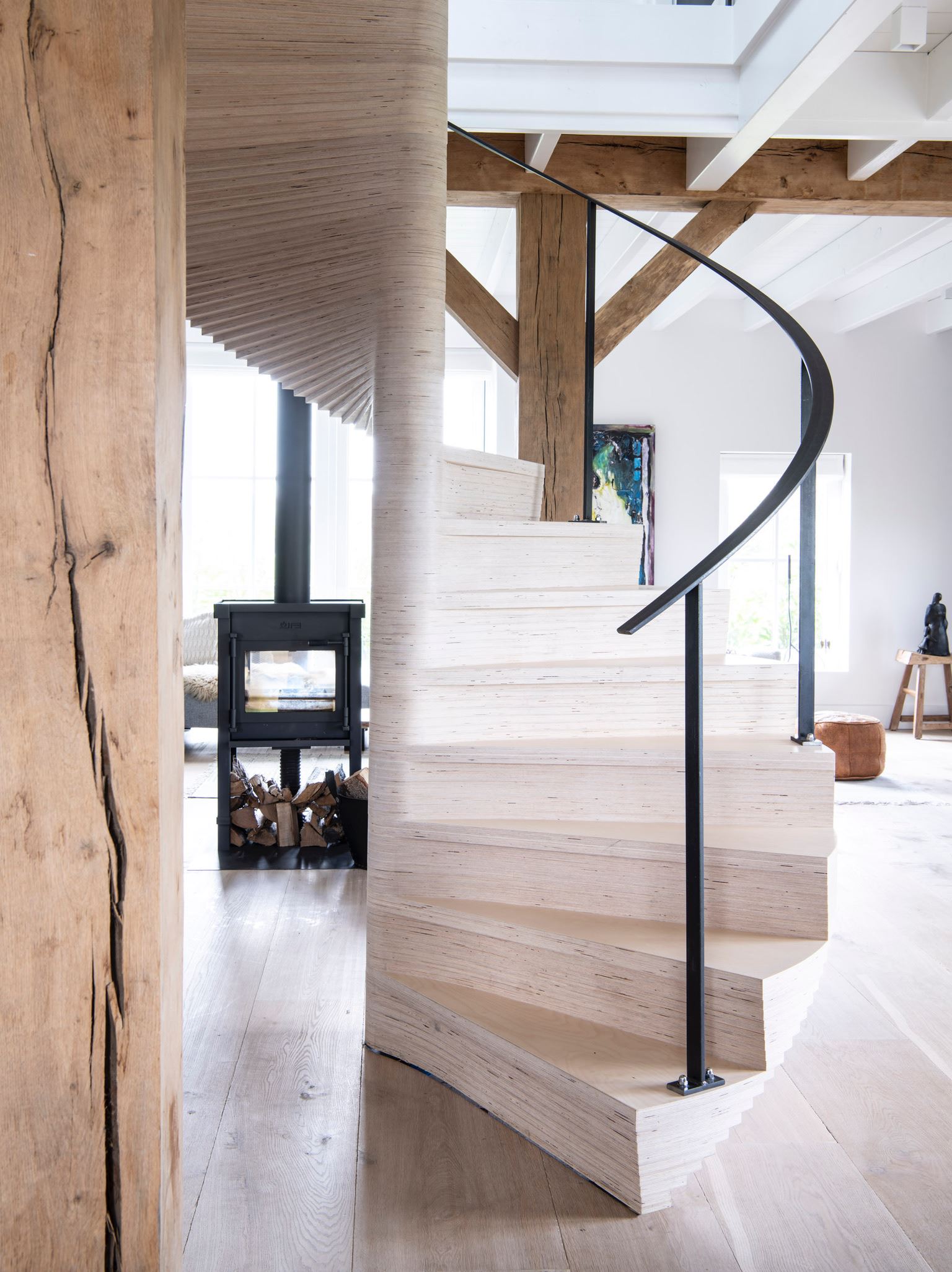 escalier design en bois clair escalier design en bois clair
